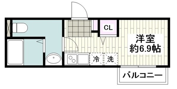 プレミアムベイルーム井土ヶ谷中町の物件間取画像